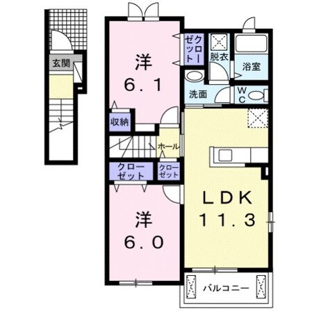 Ｌａｋｅ　Ｗｅｓｔ　西の湖　Ⅱの物件間取画像